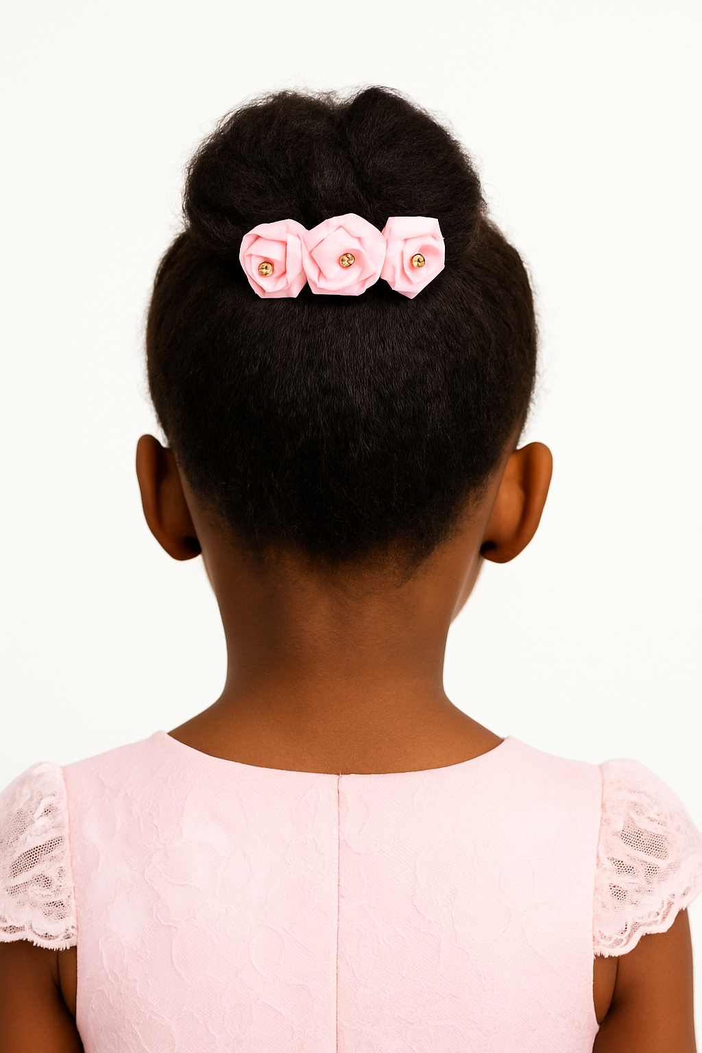SWEET PINK ROSETTE HAIR COMD - 71022125PNK