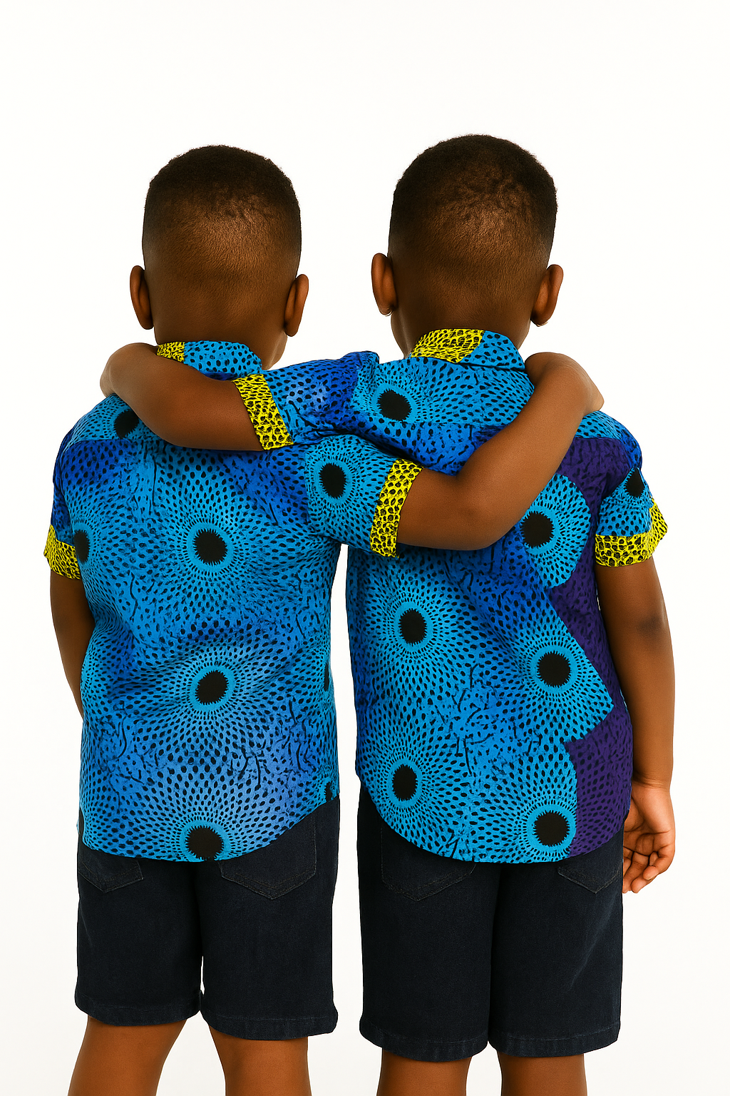 BLUE OMA EME S/SL SHIRT (4-10 YR) - H08BLOMEH